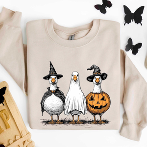 Funny Halloween Goose Sweatshirt, Spooky Season Unisex Pullover, Ghost Pumpkin Duck Fall Shirt, Halloween Gift Tee, Woman Halloween Sweatshirt 61f7c944-f1bf-4105-a502-e30d80c860e0-3.png