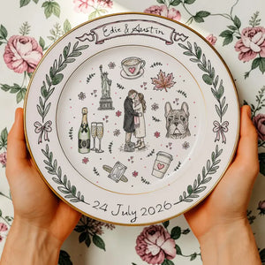 Personalized Porcelain Platter Plate-Wedding Gift for Newlyweds-Couple Gift-Romantic Whimsical Ceramic-Anniversary Gift 61fac95f-b435-441f-8499-a5b356d31d04-dfsdff-1-.webp