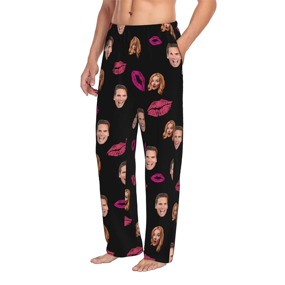 Personalized Pajamas Pants For Men Custom Funny Pajama Pants Pajama Bottoms Sleepwear With Photo Face Text