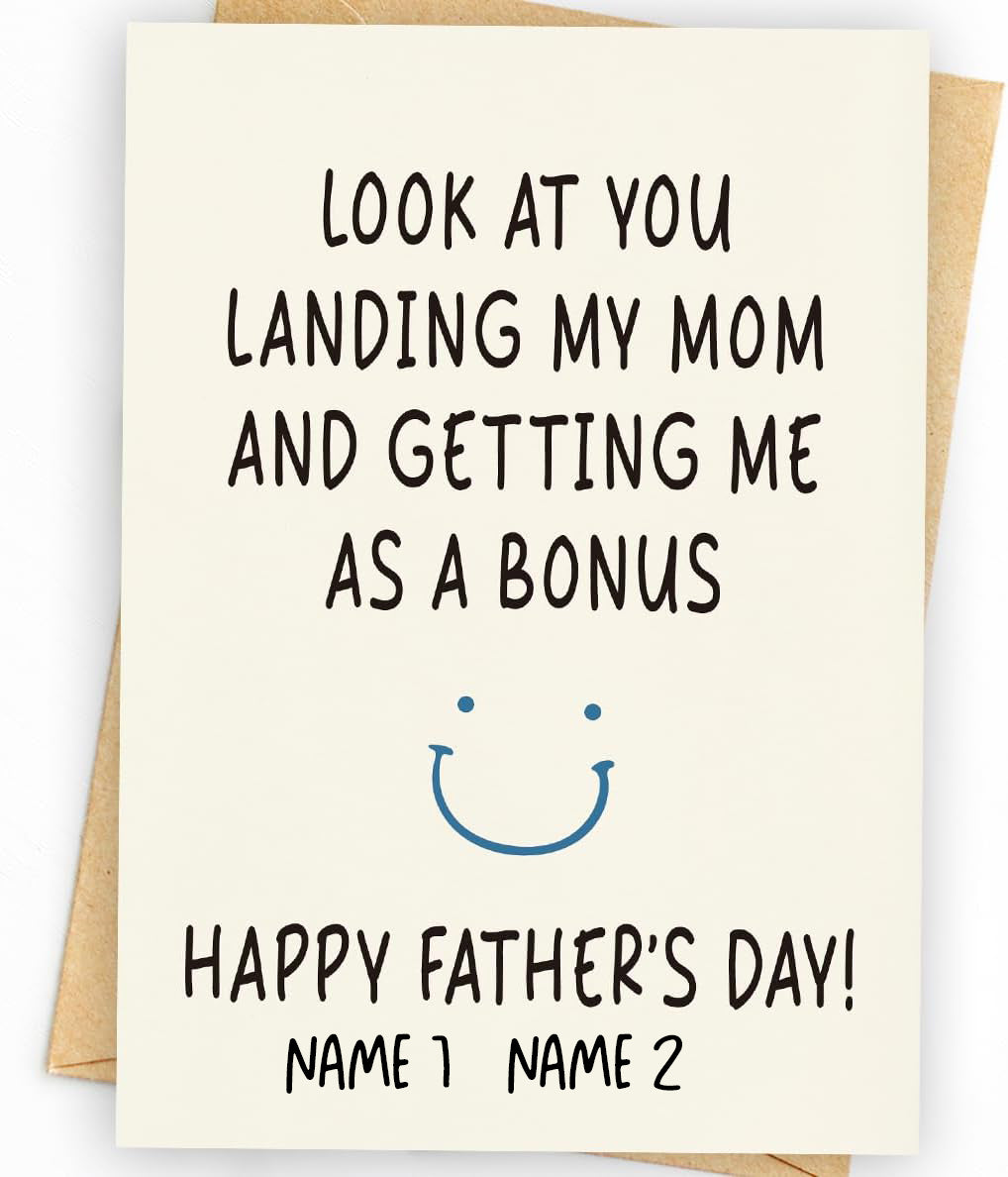 Funny Fathers Day Card & Gifts from Daughter or Son | Dad Gifts for Fathers Day | Happy Father's Day Card & Gift for Dad | Father's Day Decorations