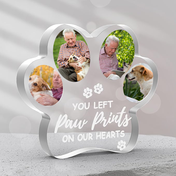 Dog Memorial Gifts for Loss of Dog, Loss of Dog Sympathy Gift, Pet Dog Passing Away Gifts, Acrylic Dog Cat Memorial Remembrance Personalized Gift