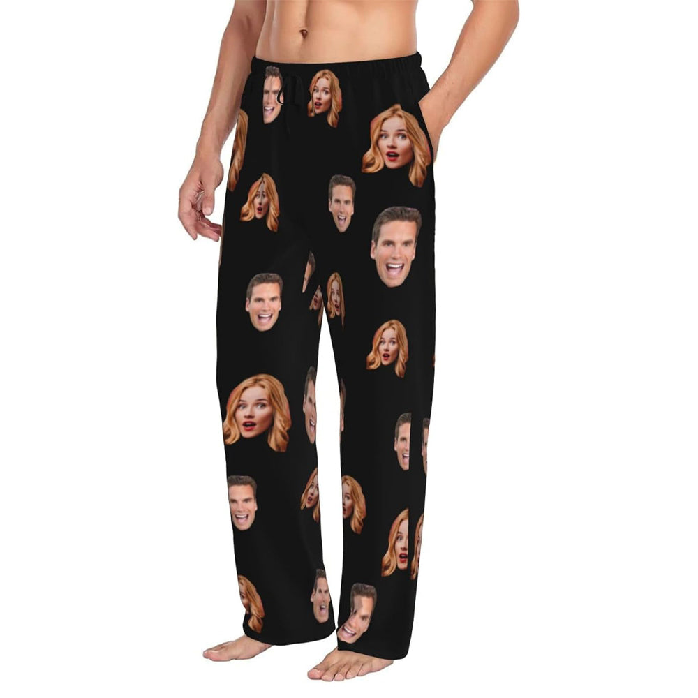 Personalized Pajamas Pants For Men Custom Funny Pajama Pants Pajama Bottoms Sleepwear With Photo Face Text
