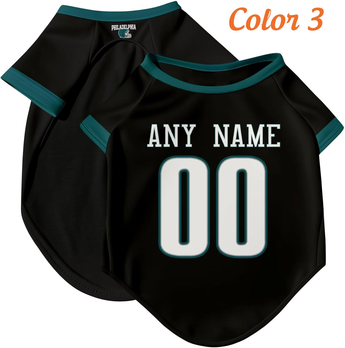 Philadelphia Dog T-Shirt Jersey Style Pet Clothes Custom Name and Number Gifts 61nRrB8QoCL._AC_SL1500_a.jpg