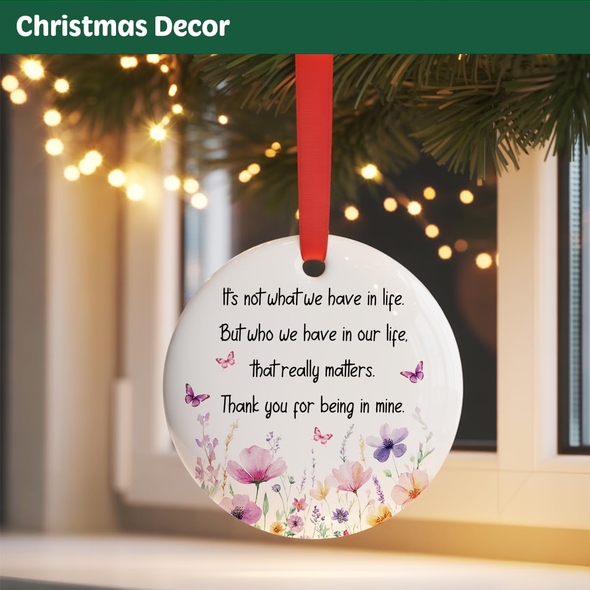 Friendships Gifts Christmas Ornament for Friends BFF Coworker, Bestie Soul Sister Ornament Gifts for Christmas Tree