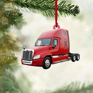 Personalized Truck Ornament for Christmas Tree Acrylic for Xmas Tree Decor Customized Hanging Gifts