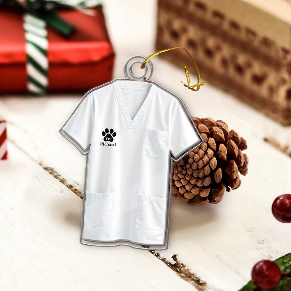 Custom Vet Tech Christmas Ornaments 2025, Personalized Christmas Vet Tech Gifts, Custom Veterinarian Technician Xmas Ornaments, Gifts for RVT, Veterinarian Technician Decorations