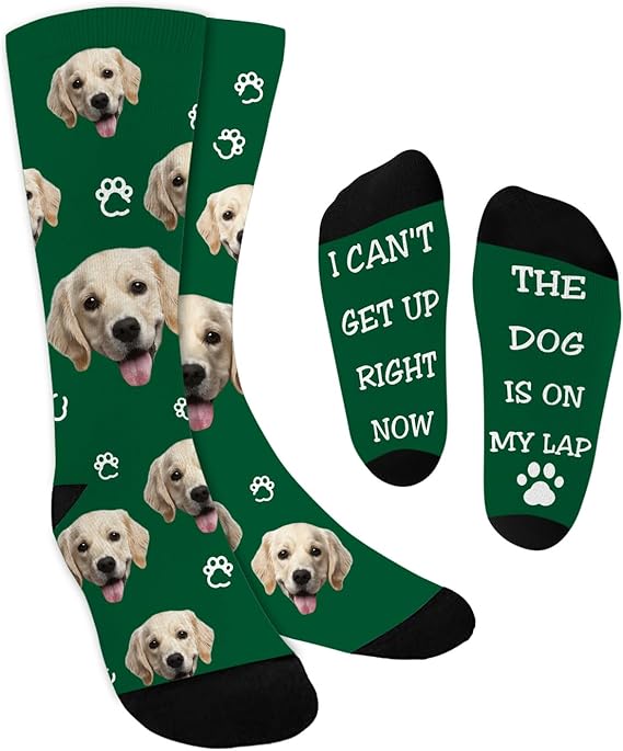 Custom Face Socks for Dog Cat Lover Gifts Personalized Socks Gifts for Women Men