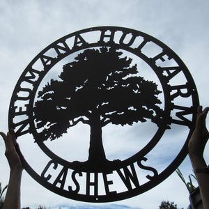 Tree of Life, Oak Tree Family Monogram, Custom Metal Signs, Personalized Wall Art, Split Letter Monogram, Metal Wall Decor, Last Name Sign, Family Name Sign, Dad Gift, Outdoor Garden Decor