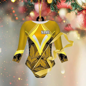 Custom Gymnastics Leotard Ornament 2d Personalized Name Christmas Decoration