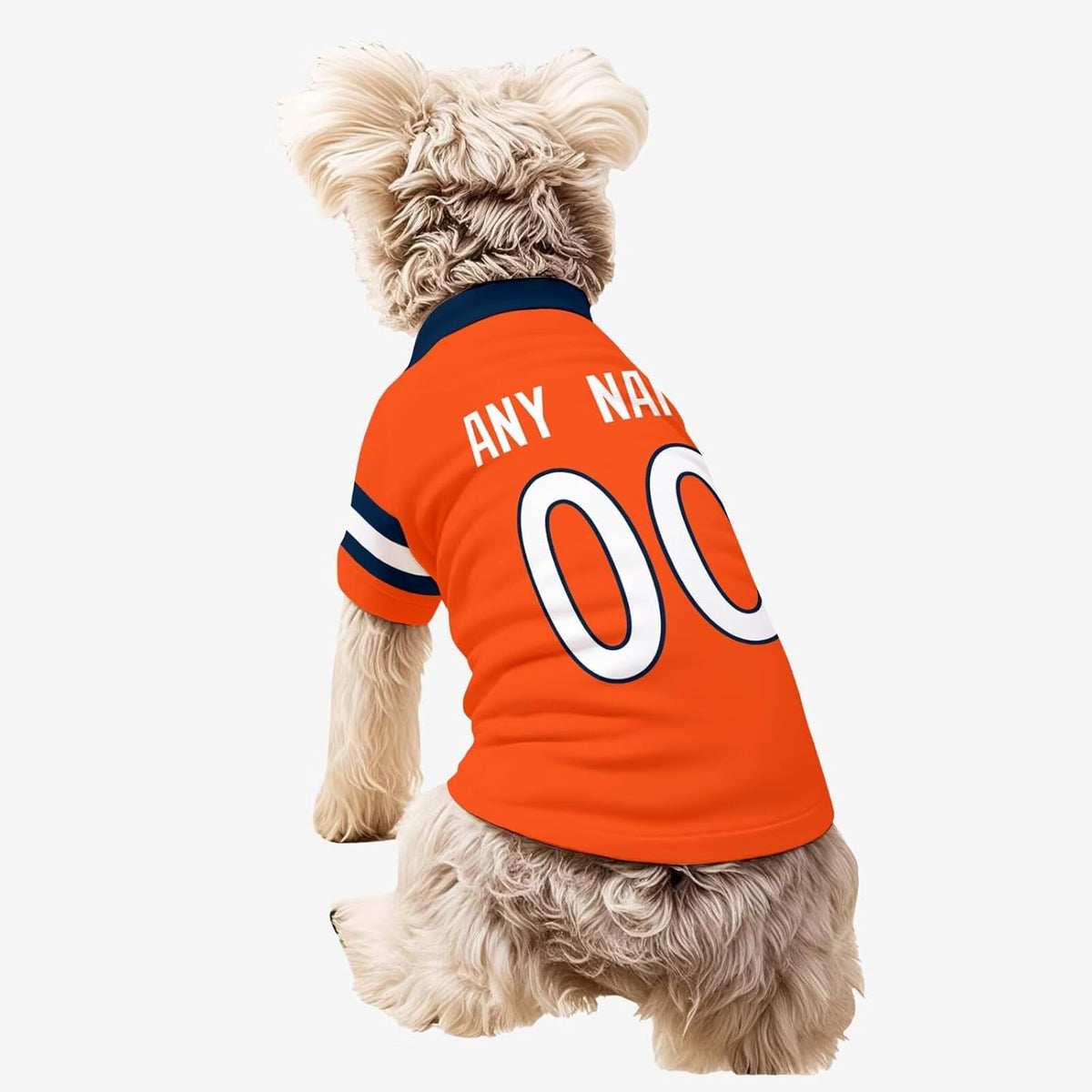 Denver Dog T-Shirt Jersey Style Pet Clothes Custom Name and Number Gifts