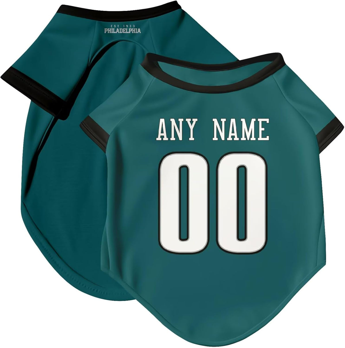 Philadelphia Dog T-Shirt Jersey Style Pet Clothes Custom Name and Number Gifts 61yDjxYDQCL._AC_SL1500.jpg