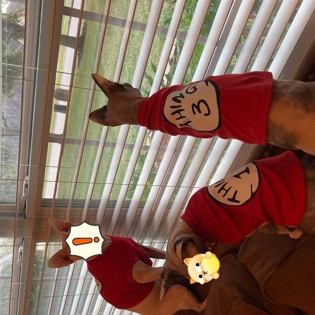 Dog Shirts for Pet Clothes Soft Breathable Puppy Shirts Pop Culture Thing 1 to Thing 9 Printed Pet T-Shirt