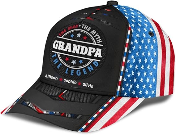 Custom Dad Hat with Kids Names, Papa Cap, New, 3D Hat, Vintage Baseball Hat, Dad Gifts, Papa Gifts