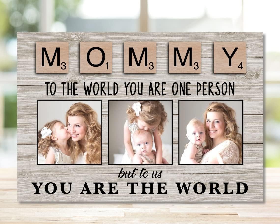 Personalized Mom Gift - Mommy To The World You Are One Person Canvas, Happy Mothers Day Gift From Son