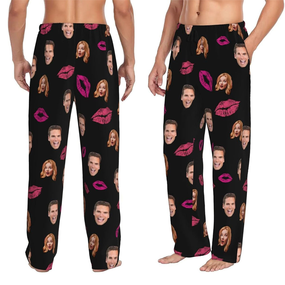 Personalized Pajamas Pants For Men Custom Funny Pajama Pants Pajama Bottoms Sleepwear With Photo Face Text