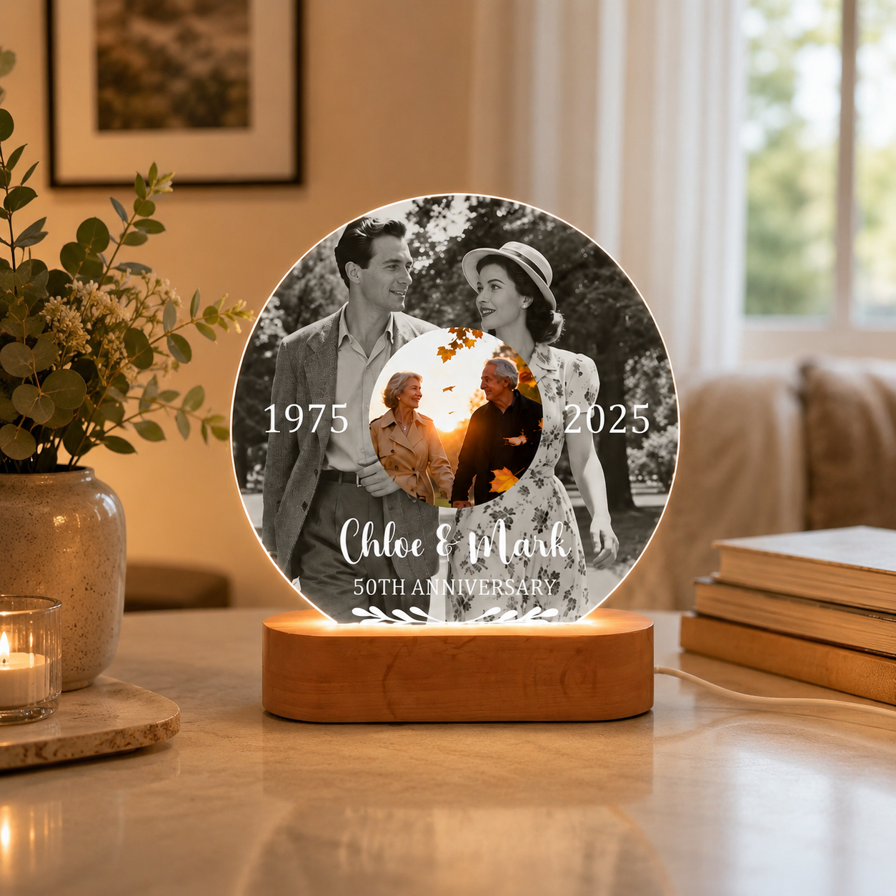 Personalized Then and Now Photo Night Light, 50th Anniversary Gift, Golden Wedding Keepsake, Anniversary Gift for Parents, Grandparents Gift 6207be58-dfc7-4e8d-94f3-07525b60b2c4-ef1f43ca-3275-4115-9fd3-05b84a9e3c19.png
