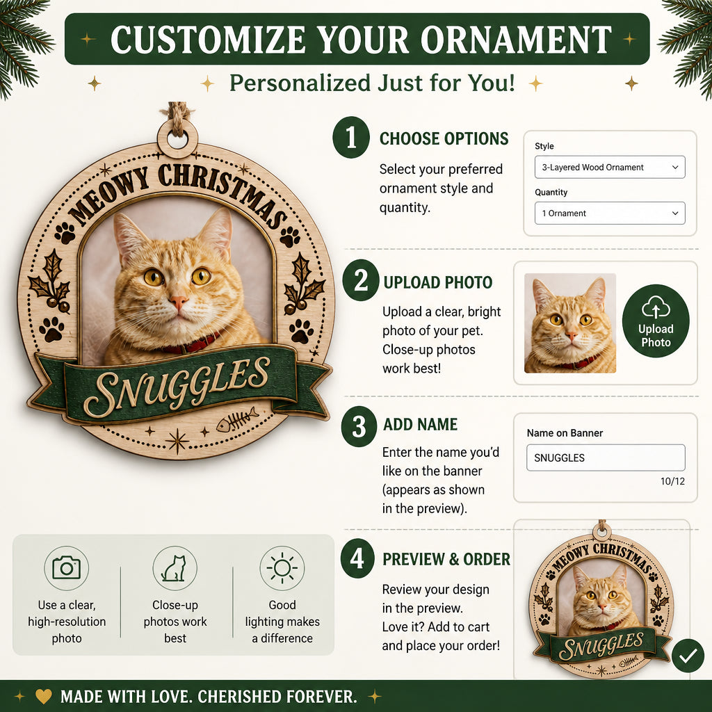 Meowy Christmas Pet Photo Wood Ornament - Personalized 3-Layered Wood Ornament 621870b6-5da6-475c-bb42-b74a64442ed1.jpg