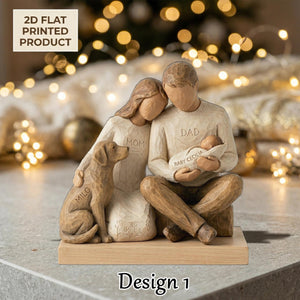 Personalized Family Keepsake 2D FLAT Wooden Block, Mom Dad Gift, Parent Keepsake, Custom Wood Carving, Mother Day Father Day Decor 621bacbd-0031-40db-ab5d-43730af3dad4-3.jpg
