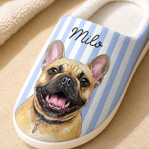 Custom Pet Portrait Name Fleece Slippers - Personalized Fleece Slipper 62215847-8d15-431a-bfbc-d4a7dae44c5d.jpg