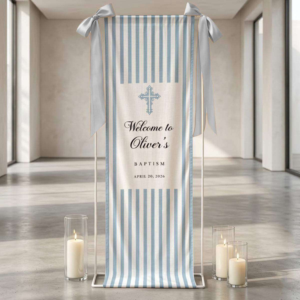 Personalized Baptism Welcome Sign, Custom Christening Banner, Baby Party Decor 625a632b-2ca3-4d4f-9189-1c10001e4803-4.jpg