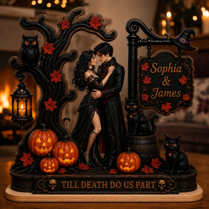 Personalized Till Death Do Us Part Halloween Couple Wooden Plaque, Witch and Wizard Kissing Sign, Gothic Wedding Gift, Romantic Spooky Decor 626f91e2-7808-4acb-b442-a84a02d4ea0a-87e179aa-51cb-4dda-a54c-6c241f498b4d.png