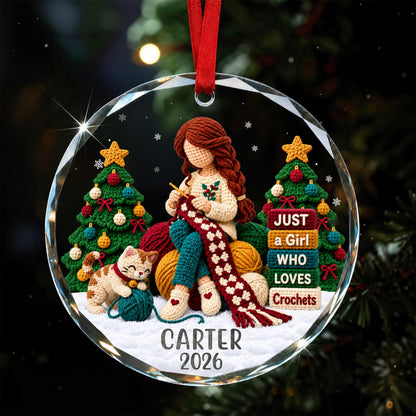 Personalized Crochet Ornament 2026, Crochet Lover Gift, Gift For Knitter, Yarn Lover Gift, Gifts for Crocheters, Knitting Christmas Ornament 627287e3-56bb-412b-bbd6-945164f584d7-4.jpg