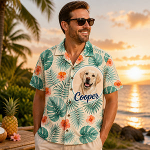 Custom Pet Portrait Tropical Crest Hawaiian Shirt - Personalized Hawaiian Shirt 627a03e3-1ba3-43e7-83db-97e0e7d15a45.jpg