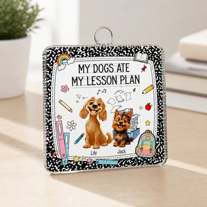 Teacher Keychain – My Dogs Ate My Lesson Plan (2-Pet Cartoon Photo Tag) - Personalized Acrylic Tag Keychain 627a72a4-603e-4e77-ac33-9ec030be97d6.jpg