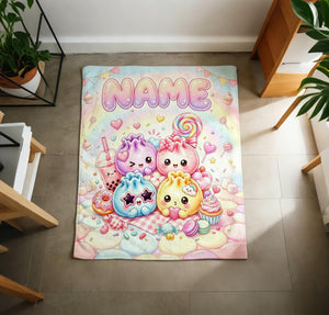 Custom Name Squishy Bao Blanket, Pastel Kawaii Dumpling Fleece Throw, Baby Shower Gift 6283f2a0-4dd2-43a8-8aff-35c2f500d989-3.jpg