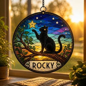Personalized Cat Stained-Glass Suncatcher – Name - Personalized Suncatcher Stained Glass 629e0e9d-92fc-4bc4-8663-0b4cf26cc345.jpg