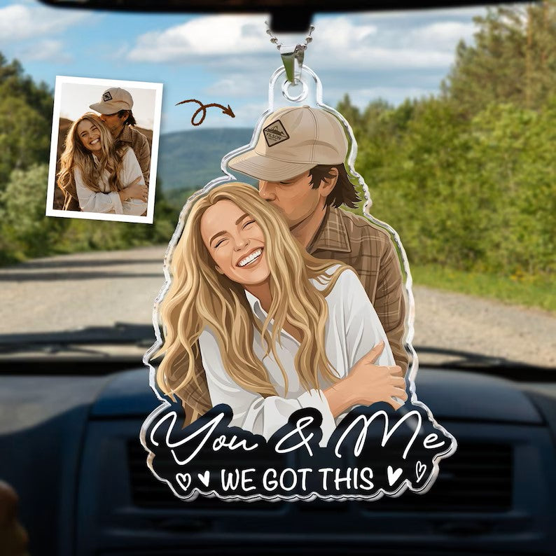 Personalized Couple Car Hanging Ornament, Custom Photo Acrylic Car Charm, Anniversary Gift for Him Her, Rearview Mirror Ornament 62bd436d-2039-406d-829f-0091ba3aa0d2-rret-1-.jpg