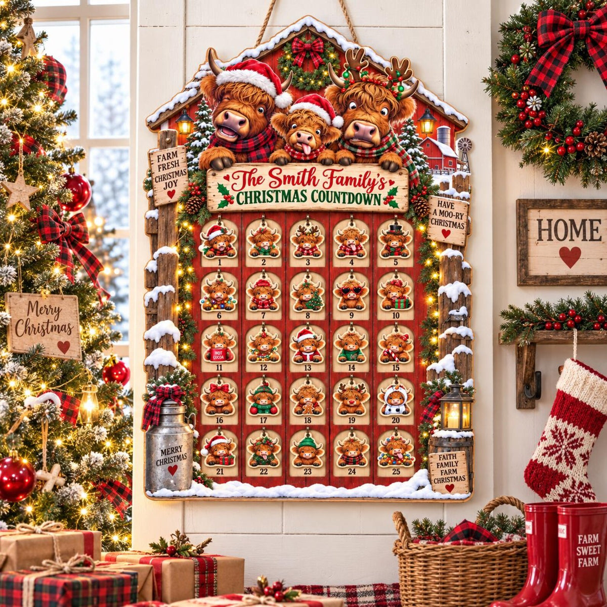 Personalized Highland Cow Christmas Advent Calendar 2026, 24 Day Mini Cow Figurines Countdown Calendar, Christmas Decor, Farmhouse Decor 630241cb-79a7-4672-aebc-1987fe617a27-il_1588xN.8602607339_4sp9.jpg