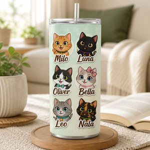Chibi Cat Portraits & Names Tumbler - Personalized Tumbler 6309750e-5a0e-4329-a443-474b197957ed.jpg