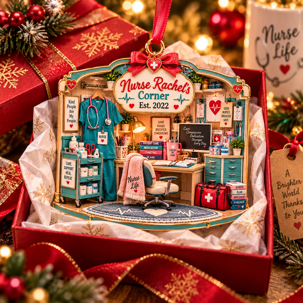 Personalized Nurse Corner Christmas Ornament – Custom Name & Year, Nurse Appreciation Gift, RN Christmas Gift for Her, Nursing Graduation Keepsake 630faa02-67ab-495a-914f-b037d910faa2-Image-Oct-22-2026-04_10_54-PM-1.png