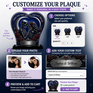 From Our First Kiss Gothic Skeleton Lovers Heart Plaque – Personalized Names - Personalized Heart Shaped Acrylic Plaque 632e9641-107c-4c56-b442-ace858500487.jpg