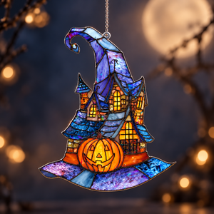 Halloween Haunted House Acrylic Suncatcher, Stained Glass Witch Hat & Pumpkin Window Hanging Decor 633104de-5414-4666-b57f-09a62c17368c-jj1.png