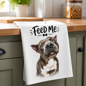 Custom Pet Portrait Kitchen Towel – Feed Me / Bone Appétit - Personalized Kitchen Towel 63439505-9ae6-48a8-827b-f2731e15236c.jpg