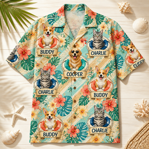 Custom Pet Floaties Hawaiian Shirt – Upload Up To 3 Pets & Names - Personalized Hawaiian Shirt 634e5f17-d33b-42d1-9745-ab3e8c8e3da8.png