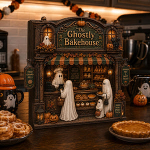 Ghostly Bakehouse Wooden Block, Halloween Ghost Bakery Decor, Spooky Pumpkin Shelf Sitter, Autumn Kitchen Counter Sign, Fall Home Decor 6351e815-d807-4d42-91a7-37904c1541be-4.jpg