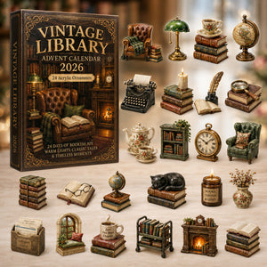 Vintage Library Advent Calendar 2026 - 24-Day Festive Countdown, Acrylic Charms Blind Box - Gift For Reading Lovers 6370e2b5-783d-44df-ad26-cb5b1f22d6c5-library.jpg