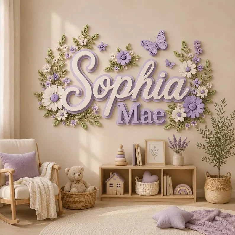 Personalized Nursery Name Sign, Custom Floral Baby Name Wall Decor, 3D Wooden Nursery Sign, Baby Girl Room Decor, Baby Shower Gift 637aaa08-8ced-4697-9ccd-09d2ff9cf55e-rtrtrt-2-.webp