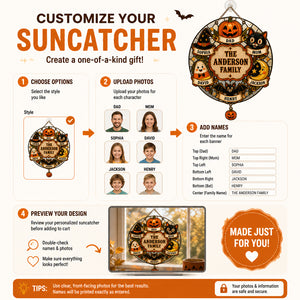 Personalized Halloween Family Wreath Metal Sign - Personalized 1 Layered Suncatcher with Charm 639ed2b2-ab51-4d67-8568-489ed9d0790b.jpg