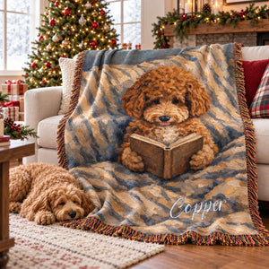 Personalised Oil Painting Pet Reading in Bed Photo Tassel Soft Throw Blanket with Name Home Decor Christmas Birthday Gift for Pet Lover 63a52f2c-5ef9-4210-b4aa-38df95dbbc3e-banner-1-1.jpg