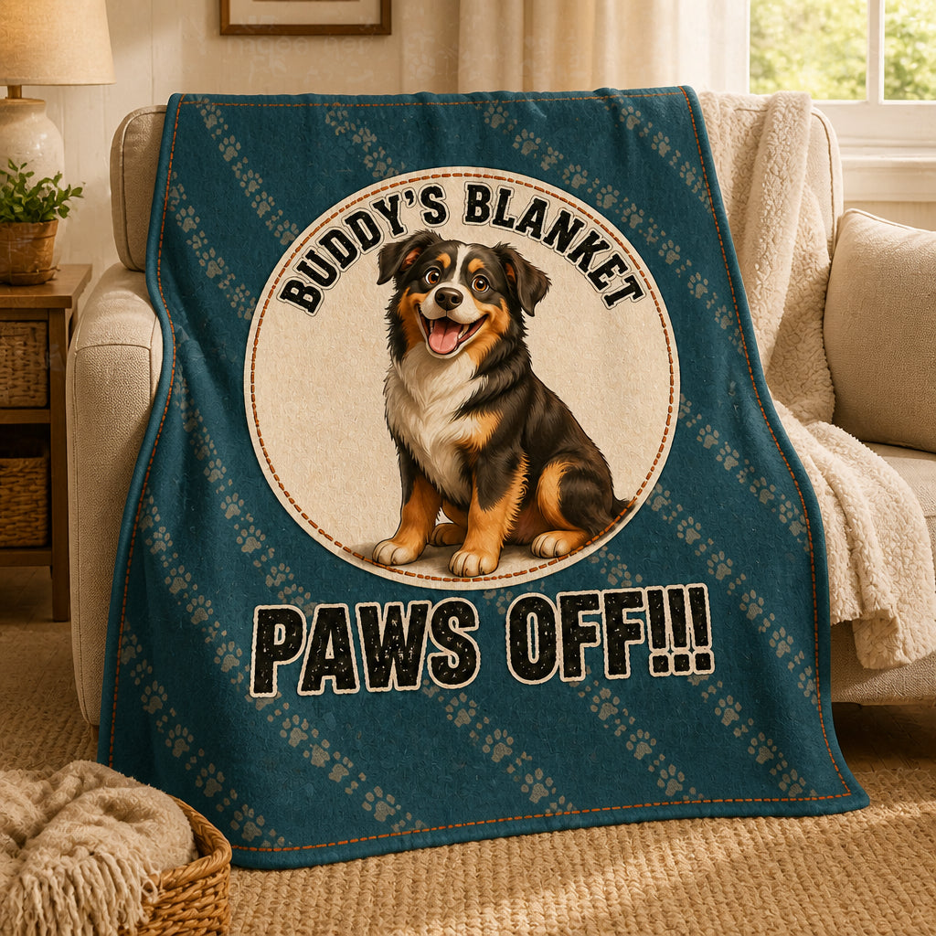 Personalized Dog Blanket - [Pet Name]'s Blanket PAWS OFF!!! - Personalized Blanket 63b0da63-f65a-4cc0-8754-6462acee6d1d.jpg