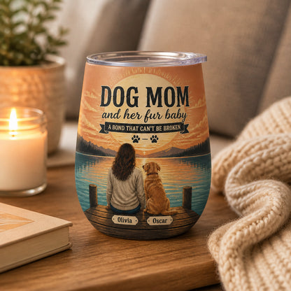 Dog Mom & Fur Baby — Custom Portrait Wine Tumbler - Personalized Wine Tumbler 63c631cd-6b1a-44cb-ae6c-a8739fa866e0.jpg