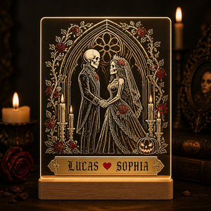 Gothic Skeleton Lovers Night Light – Personalized Names - Personalized 3D LED Light Wooden Base 63c7fae1-91f6-4b2a-b954-88fbcac1883e.png