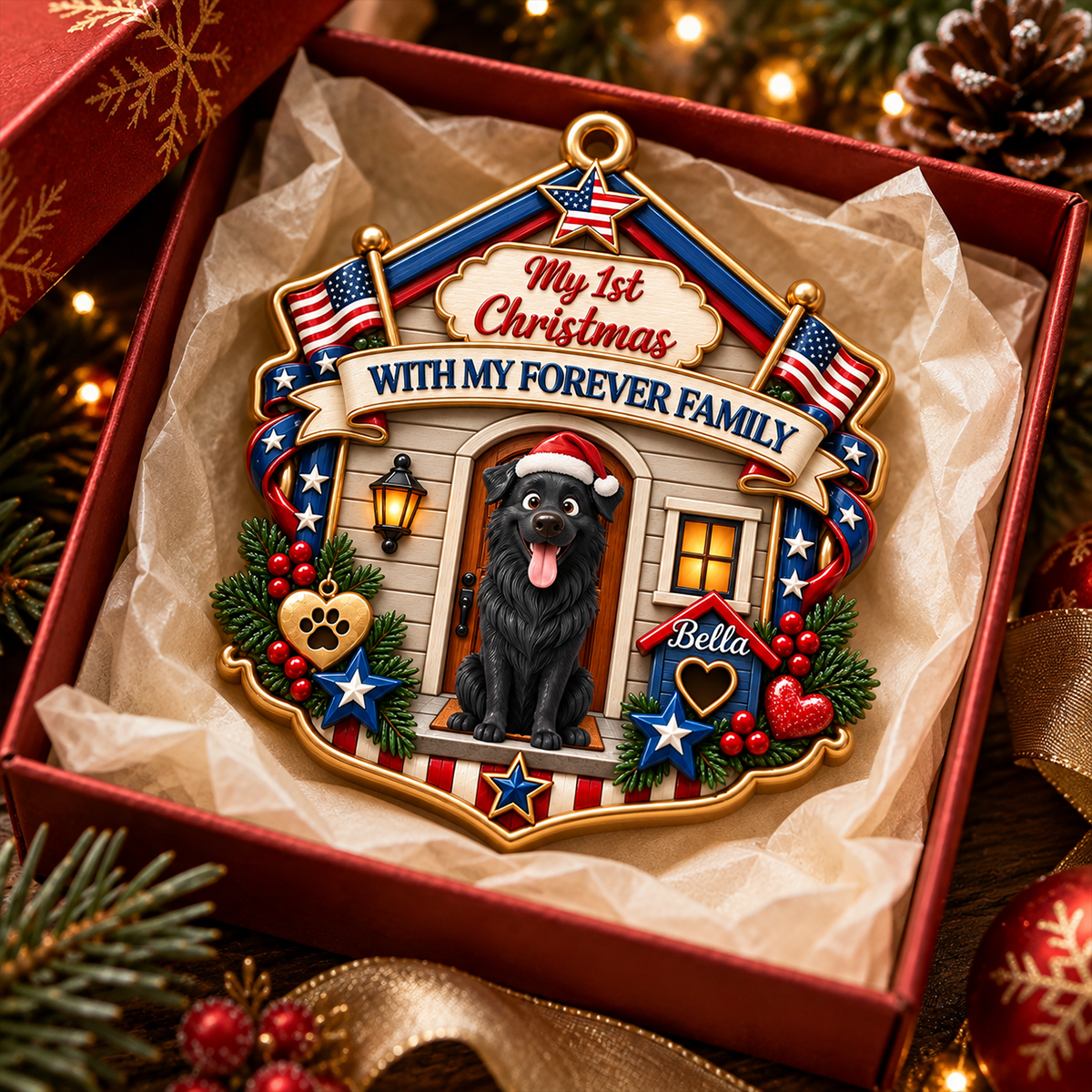 Merry Woofmas - Personalized Real 3D Raised Ornament 63dec88c-2e27-4b87-83e6-e3231e05b960-2-5-.png