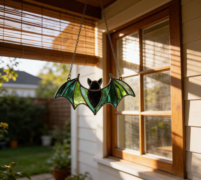 Stained Glass Green Bat Sun Catcher Glass Bat Window Decor Spooky Stained Ornament Halloween Bat Sun Catcher Home Decor Mother's Day Gift 63e8ca85-02bc-4ab1-9f67-8c830bcfe1c0--sds-2-.jpg
