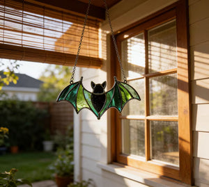 Stained Glass Green Bat Sun Catcher Glass Bat Window Decor Spooky Stained Ornament Halloween Bat Sun Catcher Home Decor Mother's Day Gift 63e8ca85-02bc-4ab1-9f67-8c830bcfe1c0--sds-2-.jpg
