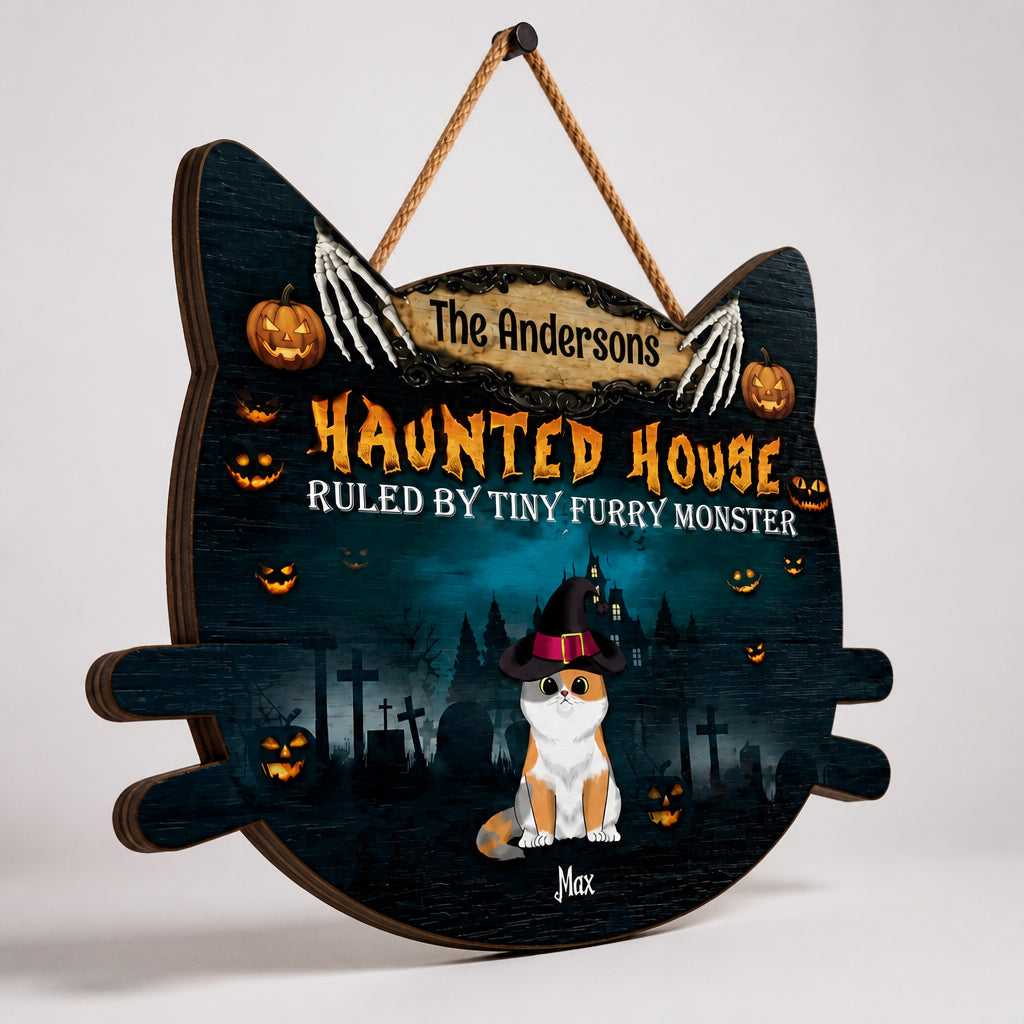 Personalized Haunted House Cat Sign – Ruled by Tiny Furry Monster - Personalized Wood Sign 63f38d7f-43cb-4af5-80e6-0a539b2e91e8.jpg